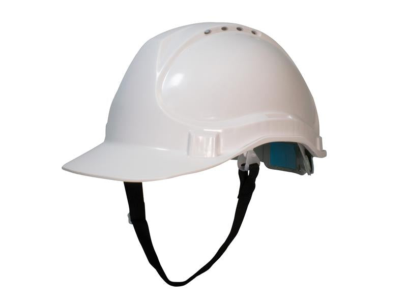 Deluxe Safety Helmet - White, Scan