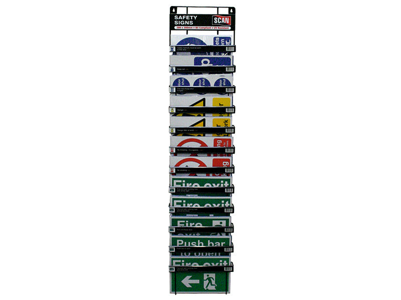 Signs Display - 60 Signs (12 Tier Stand), Scan