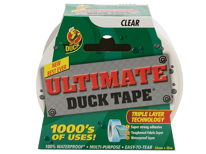 Duck Tape® Ultimate 50mm x 20m Clear, Shurtape