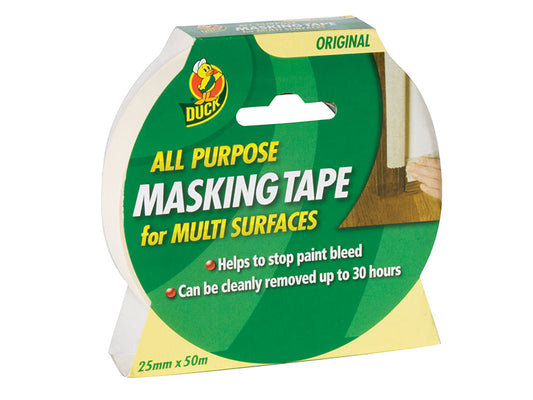 Duck Tape® All-Purpose Masking Tape 25mm x 50m, Shurtape