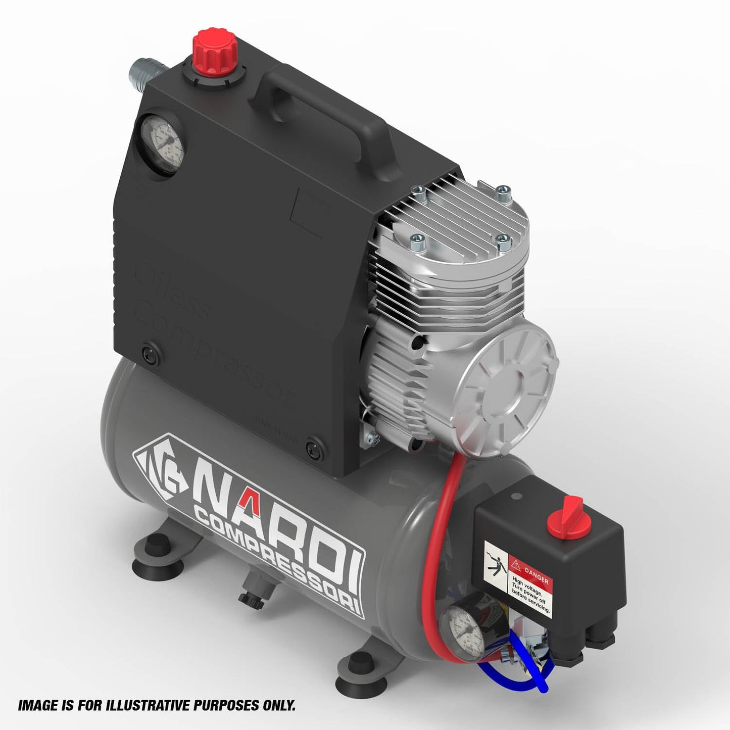 NARDI SILVERSTONE 2 230v 5ltr Compressor, Sip Industrial