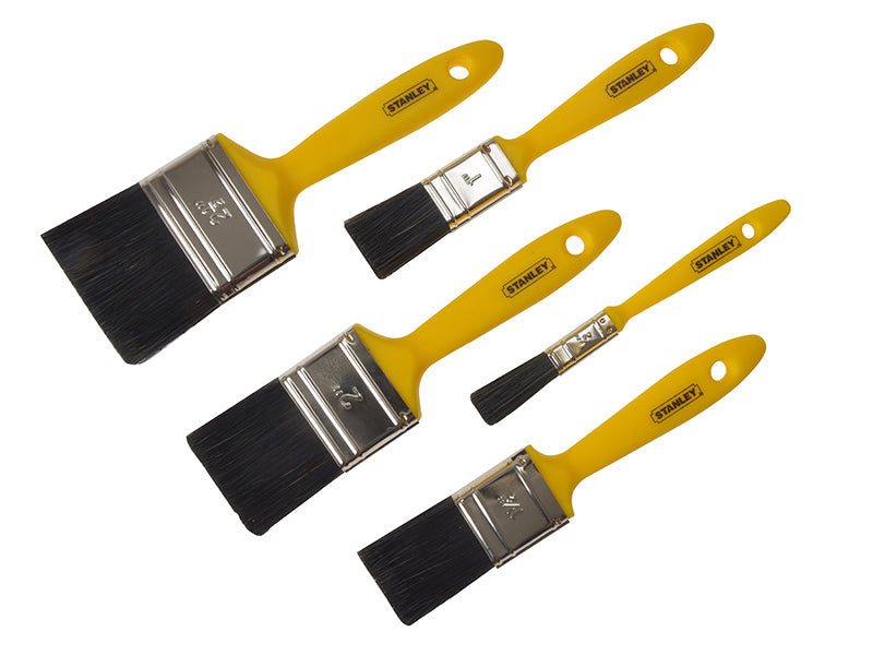 Hobby Paint Brush Set of 5 12 25 37 50 & 62mm, STANLEY®