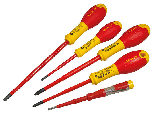 FatMax® VDE Insulated Screwdriver Set, 5 Piece Plusminus, STANLEY®