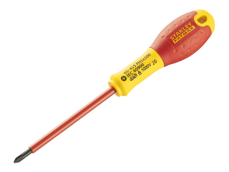 FatMax® VDE Insulated Screwdriver Phillips Tip PH1 x 100mm, STANLEY®