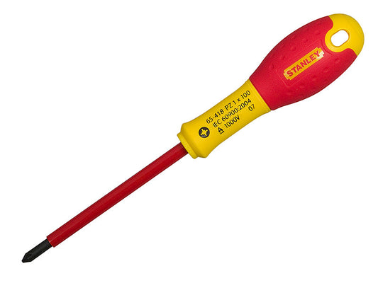 FatMax® VDE Insulated Screwdriver Pozidriv Tip PZ0 x 75mm, STANLEY®