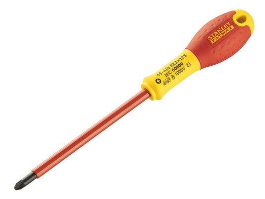 FatMax® VDE Insulated Screwdriver Pozidriv Tip PZ2 x 125mm, STANLEY®