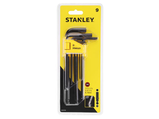 Ball End Hexagon Key Set, 9 Piece (1.5-10mm), STANLEY®