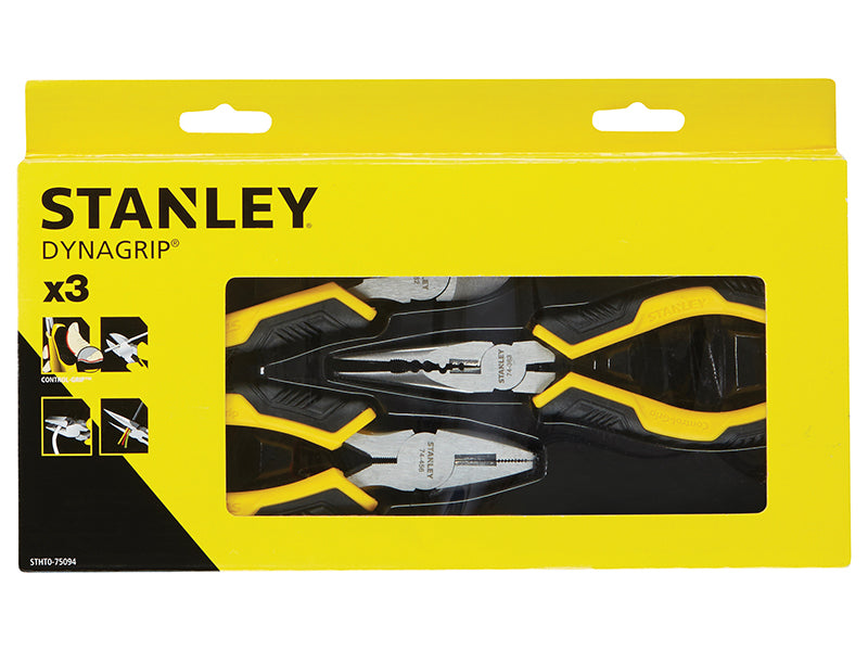 ControlGrip™ Pliers Set, 3 Piece, STANLEY®