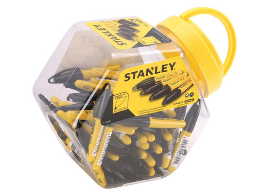 Mini Fine Tip Marker Black (Tub 72), STANLEY®