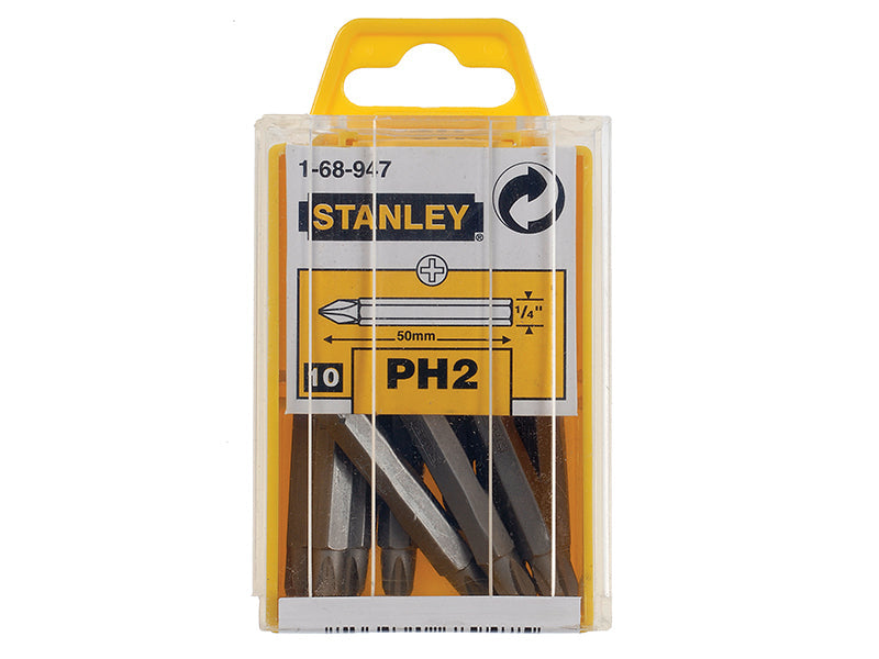 Phillips Bits PH2 x 50mm (Box 10), STANLEY®