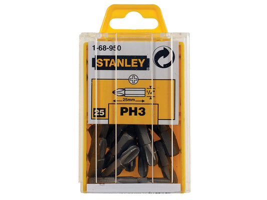 Phillips Bits PH3 x 25mm (Box 25), STANLEY®