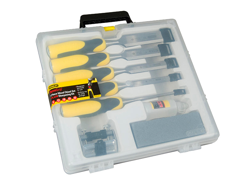 DYNAGRIP™ Chisel with Strike Cap Set, 5 Piece + Accessories, STANLEY®