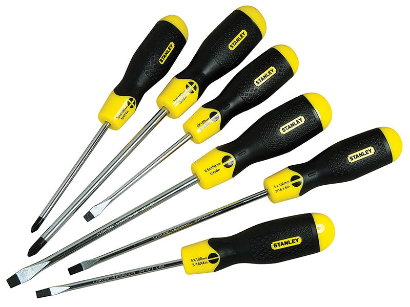 Cushion Grip Screwdriver Set, 6 Piece, STANLEY®