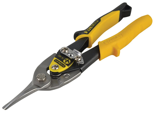 Yellow Aviation Snips & Holster Straight Cut 250mm (10in), STANLEY®