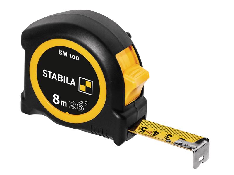 BM 100 Compact Pocket Tape 8m/26ft (Width 25mm), Stabila