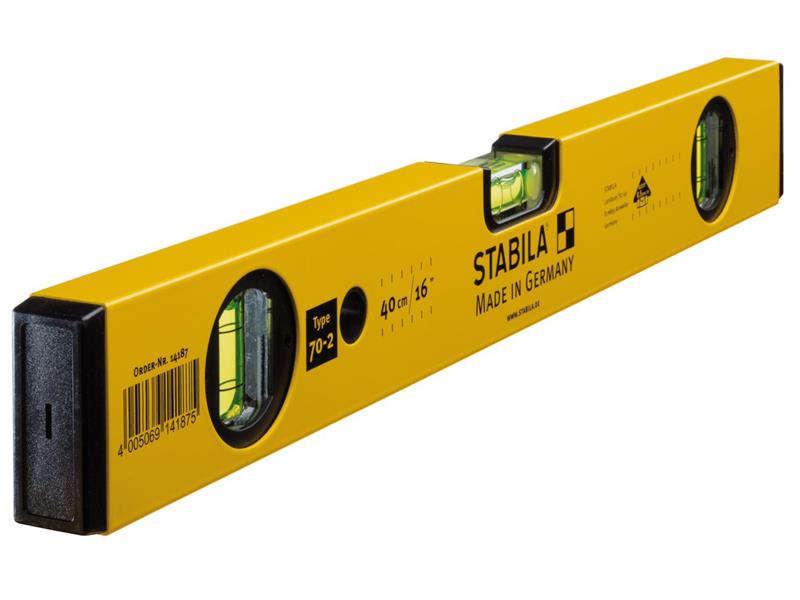 70-2-40 Double Plumb Spirit Level 3 Vial 40cm, Stabila