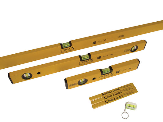 70-2 Double Plumb Spirit Level Pack 30cm 60cm & 180cm, Stabila