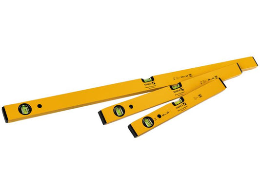 70 Single Plumb Box Section Spirit Level Set, 3 Piece, Stabila