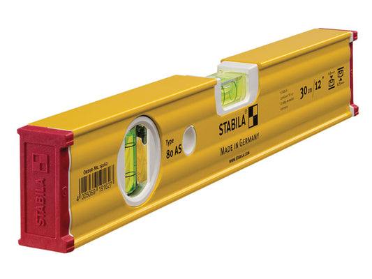 80 AS Spirit Level 2 Vial 19162 30cm, Stabila