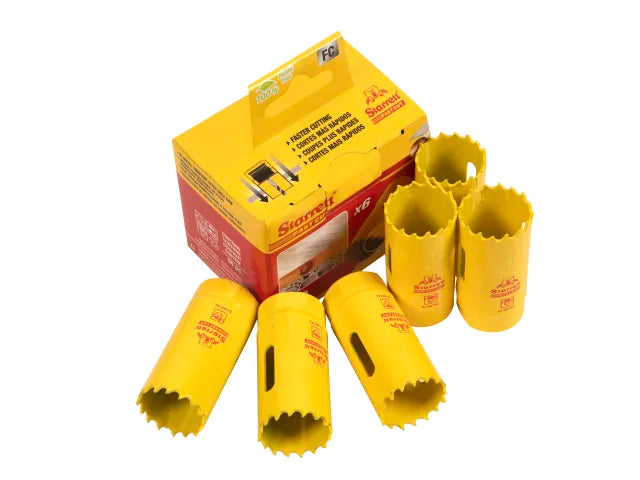 FCH0100-6 Fast Cut Bi-Metal Holesaw 25mm Bulk Pack of 6, Starrett