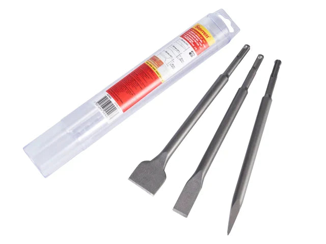 SDS Plus Chisel Set, 3 Piece, Starrett