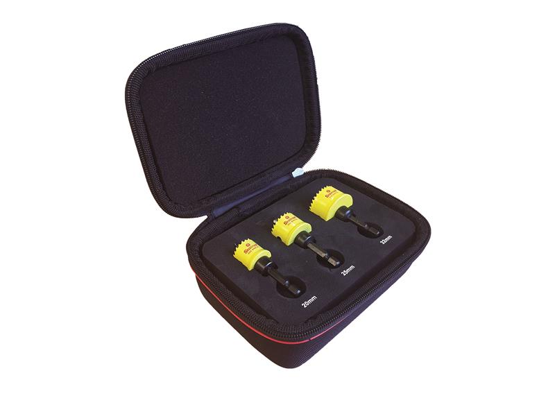 Cordless Smooth Cut Bi-Metal Holesaw Kit, 3 Piece