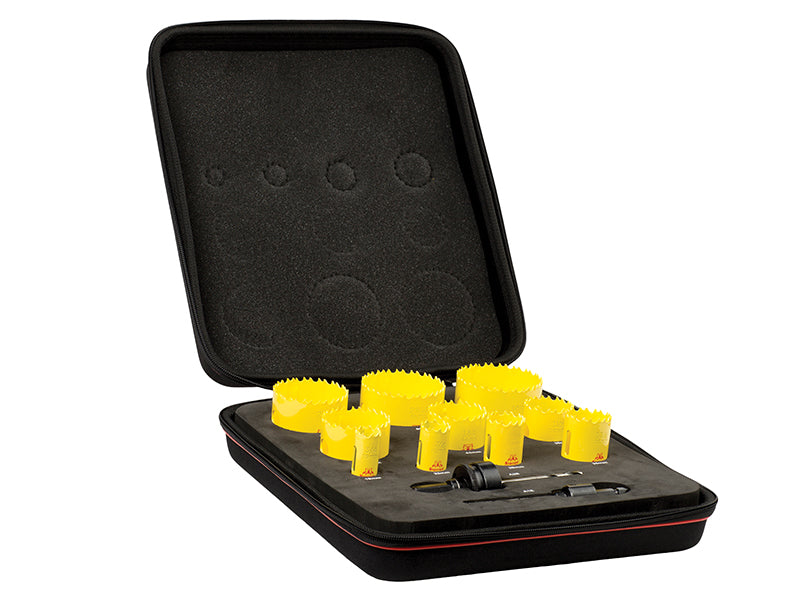 KDC10022 Deep Cut Bi-Metal Deluxe Plumber's Holesaw Kit, 12 Piece, Starrett