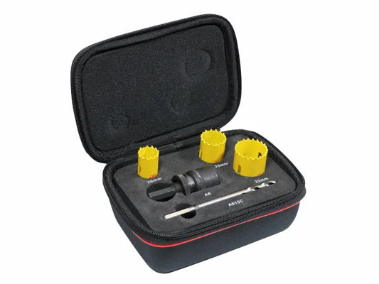 KFC03051 Kwik-Change Electrician's Holesaw Kit, 8 Piece, Starrett