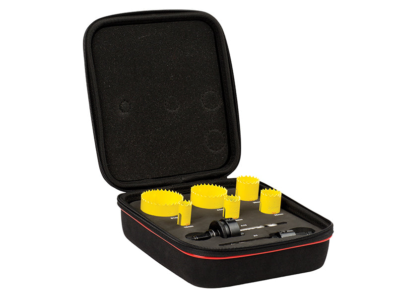 KFC06022 Fast Cut Bi-Metal Electrician's Holesaw Kit, 8 Piece, Starrett