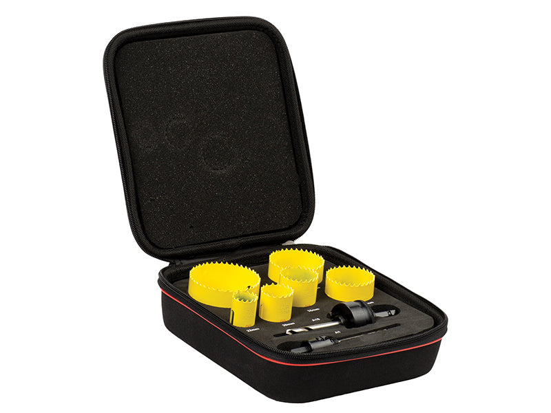 KFC06023 Fast Cut Bi-Metal General Purpose Holesaw Kit, 8 Piece, Starrett