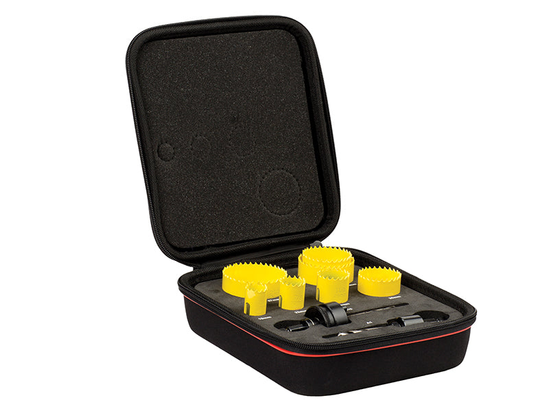 KFC07021 Fast Cut Bi-Metal Plumber's Holesaw Kit, 9 Piece, Starrett