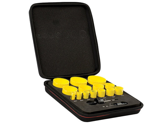 KFC14021 Fast Cut Bi-Metal Universal Holesaw Kit, 16 Piece, Starrett