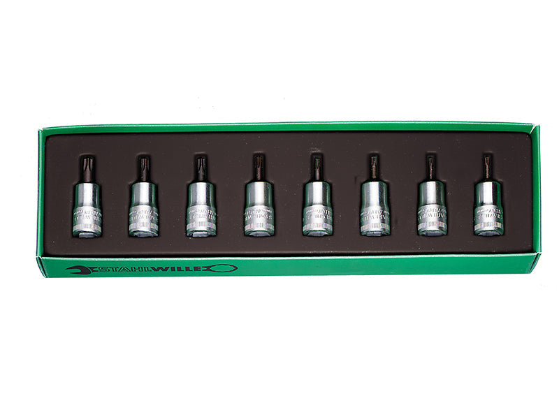 TORX Bit Socket 3/8in Drive Set, 8 Piece, Stahlwille