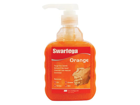 Orange Hand Cleaner Pump Top Bottle 450ml, Swarfega®