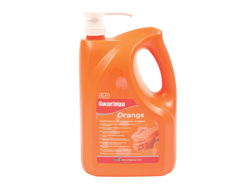 Orange Hand Cleaner Pump Top Bottle 4 litre, Swarfega®