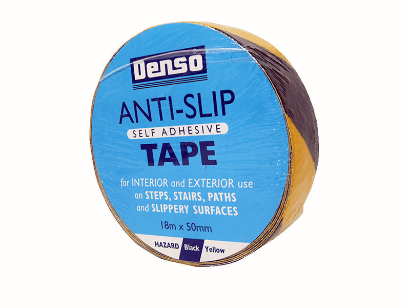 Anti-Slip Tape 50mm x 18m Black & Yellow Hazard, Sylglas