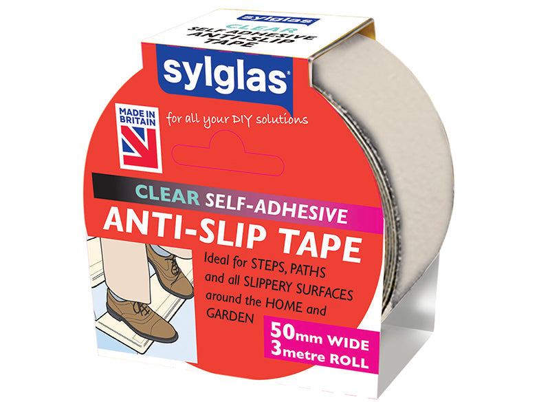 Anti-Slip Tape 50mm x 3m Clear, Sylglas