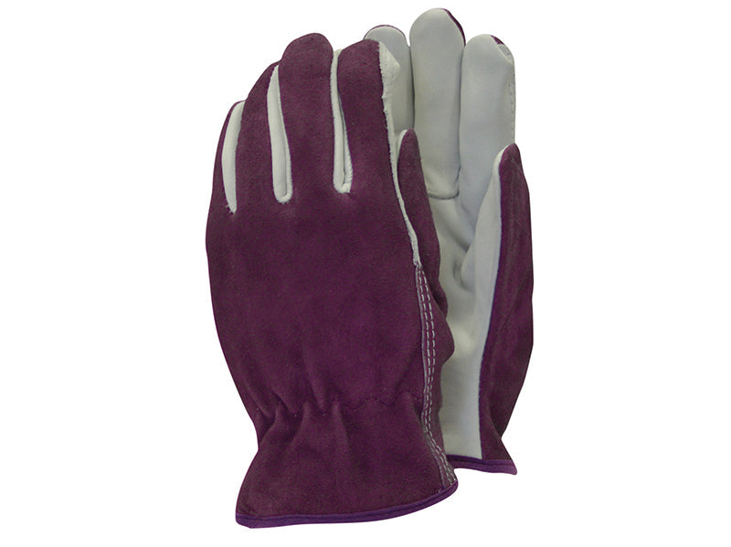 TGL114M Premium Leather & Suede Ladies' Gloves - Medium, Town & Country