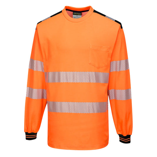 PW3 Hi-Vis Cotton Comfort T-Shirt L/S, Morgans PW