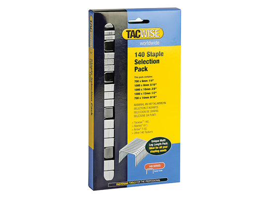 140 Heavy-Duty Staples (Type T50  G) Selection (Pack 4400), Tacwise