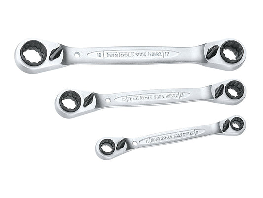 Multi Ratchet Ring Spanner Set of 3 8-19mm, Teng