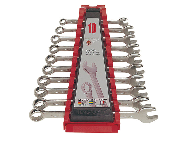 Combination Spanner Set, 10 Piece, Teng