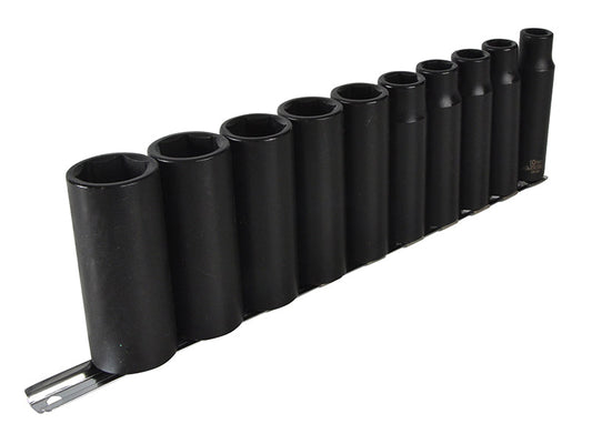 9126 Deep Impact Socket Set of 10 Metric 1/2in Drive, Teng