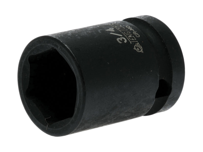 Impact Socket Hexagon 6-Point 1/2in Drive 3/4in, Teng