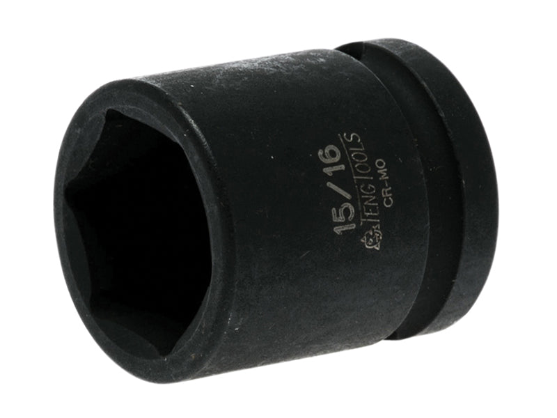 Impact Socket Hexagon 6-Point 1/2in Drive 15/16in, Teng