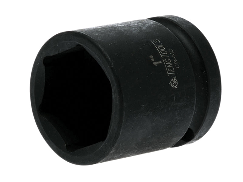 Impact Socket Hexagon 6-Point 1/2in Drive 1in, Teng