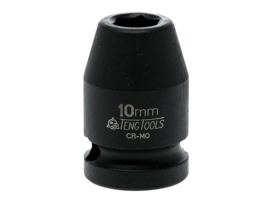 Impact Socket Hexagon 6-Point 1/2in Drive 10mm, Teng