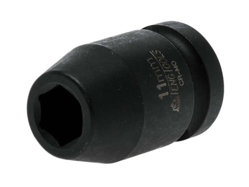 Impact Socket Hexagon 6-Point 1/2in Drive 11mm, Teng