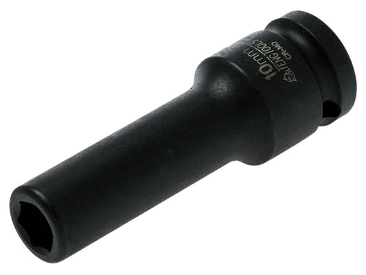 Deep Impact Socket Hexagon 6-Point 1/2in Drive 10mm, Teng