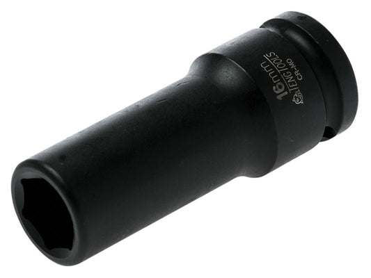 Deep Impact Socket Hexagon 6-Point 1/2in Drive 16mm, Teng